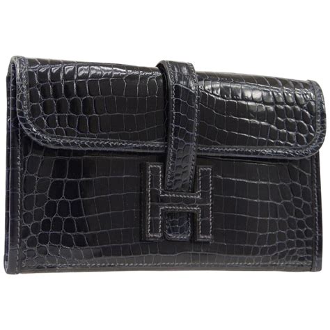 hermes crocodile h clutch|authentic Hermes clutch.